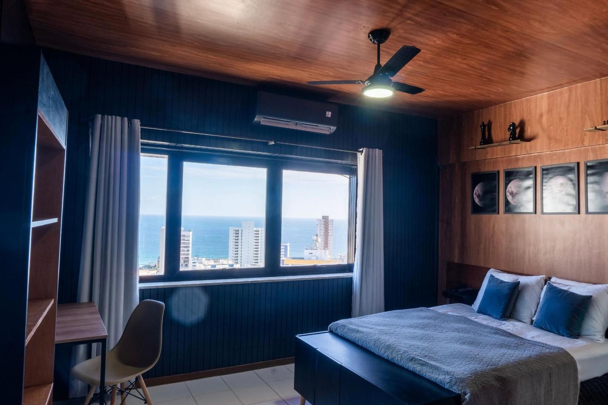 Lindo Studio Vista Mar Na Barra Com Piscina No Rooftop Do Edf, Proximo Ao Porto Da Barra Salvador Buitenkant foto